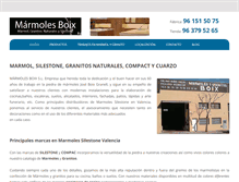 Tablet Screenshot of marmolesboix.com
